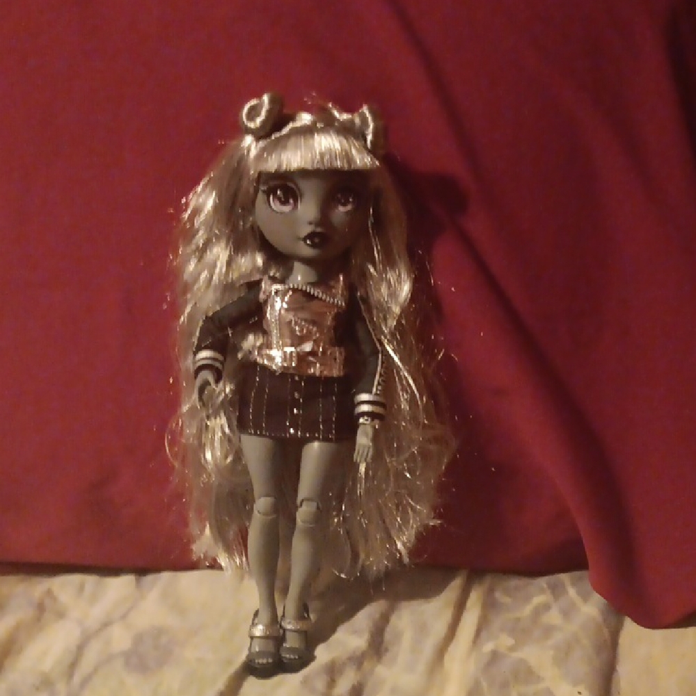 Silver and Black Fashion Doll